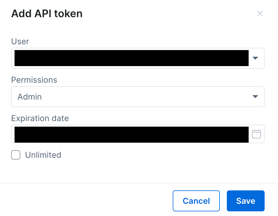 Adding a new token and leaving the expiration date field untouched